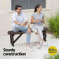 Vaelin Outdoor Garden Bench Seat Wooden Patio Furniture Wagon Wood