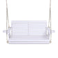 Harlan Porch Outdoor Swing Chair With Cup Holder Wooden Furniture 2 Seater - White