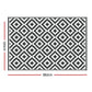Oleg 120x180cm 120x180cm Outdoor Rugs Large Carpet Reversible Area Mat PP Dual-Sided Patio Rug Cross