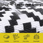 Oleg 120x180cm 120x180cm Outdoor Rugs Large Carpet Reversible Area Mat PP Dual-Sided Patio Rug Cross