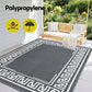 Ctibor 152x244cm 152x244cm Outdoor Rugs Large Carpet Reversible Area Mat PP Dual-Sided Patio Rug Greek Key