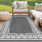 Ctibor 152x244cm 152x244cm Outdoor Rugs Large Carpet Reversible Area Mat PP Dual-Sided Patio Rug Greek Key