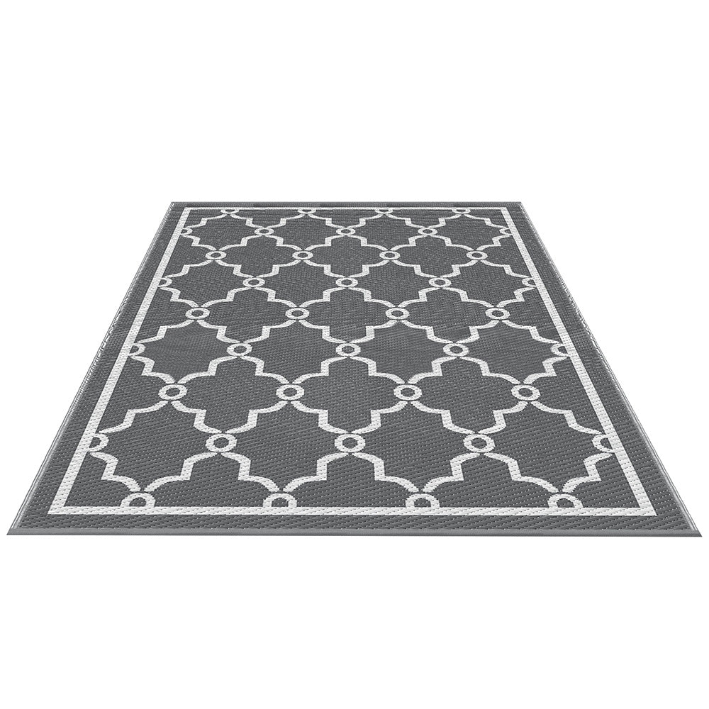 Drahoslav 152x244cm 152x244cm Outdoor Rugs Large Carpet Reversible Area Mat PP Dual-Sided Patio Rug Maroc
