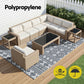 Hostivít 274x366cm 274x366cm Outdoor Rugs Large Carpet Reversible Area Mat PP Dual-Sided Patio Rug Bohemian