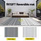 Hostivít 274x366cm 274x366cm Outdoor Rugs Large Carpet Reversible Area Mat PP Dual-Sided Patio Rug Bohemian