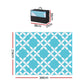 Chval 274x366cm 274x366cm Outdoor Rugs Large Carpet Reversible Area Mat PP Dual-Sided Patio Rug Light Blue Light Blue