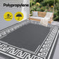 Kojata 274x366cm 274x366cm Outdoor Rugs Large Carpet Reversible Area Mat PP Dual-Sided Patio Rug Greek Key