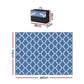 Kojan 274x366cm 274x366cm Outdoor Rugs Large Carpet Reversible Area Mat PP Dual-Sided Patio Rug Blue Blue
