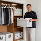 40L Outdoor Storage Box Foldable Camping Collapsible Bins Organizer