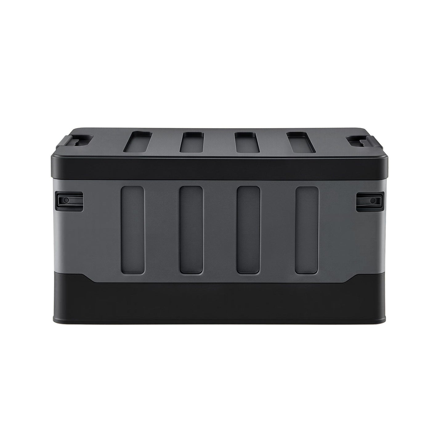 Collapsible Outdoor Storage Box 60L Stackable Folding Camping Organizer Black