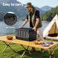 Collapsible Outdoor Storage Box 60L Stackable Folding Camping Organizer Black