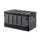 Collapsible Outdoor Storage Box 60L Stackable Folding Camping Organizer Black