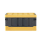 Collapsible Outdoor Storage Box 60L Stackable Folding Camping Organizer Yellow