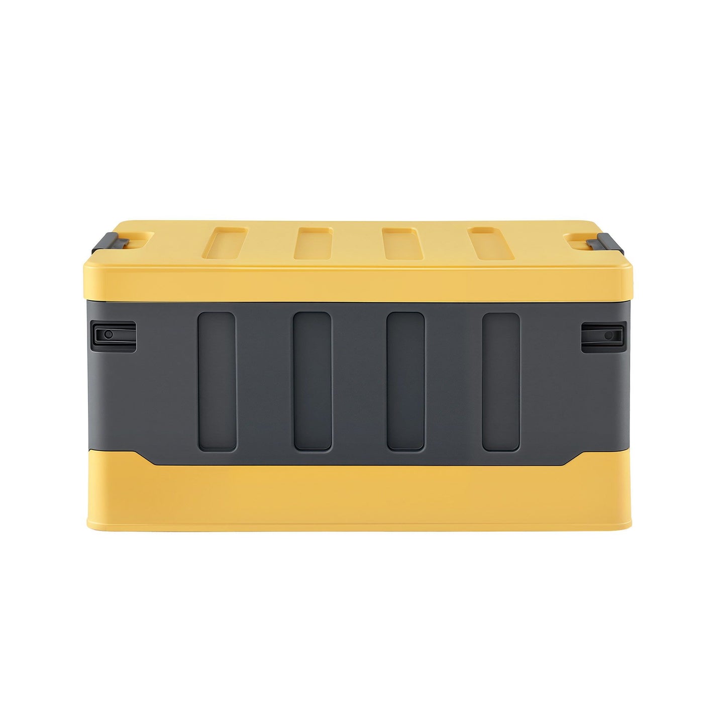Collapsible Outdoor Storage Box 60L Stackable Folding Camping Organizer Yellow