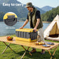 Collapsible Outdoor Storage Box 60L Stackable Folding Camping Organizer Yellow