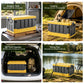 Collapsible Outdoor Storage Box 60L Stackable Folding Camping Organizer Yellow