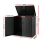 Outdoor Storage Box 775L Container Lockable Cabinet Tool Organizer Shed Black