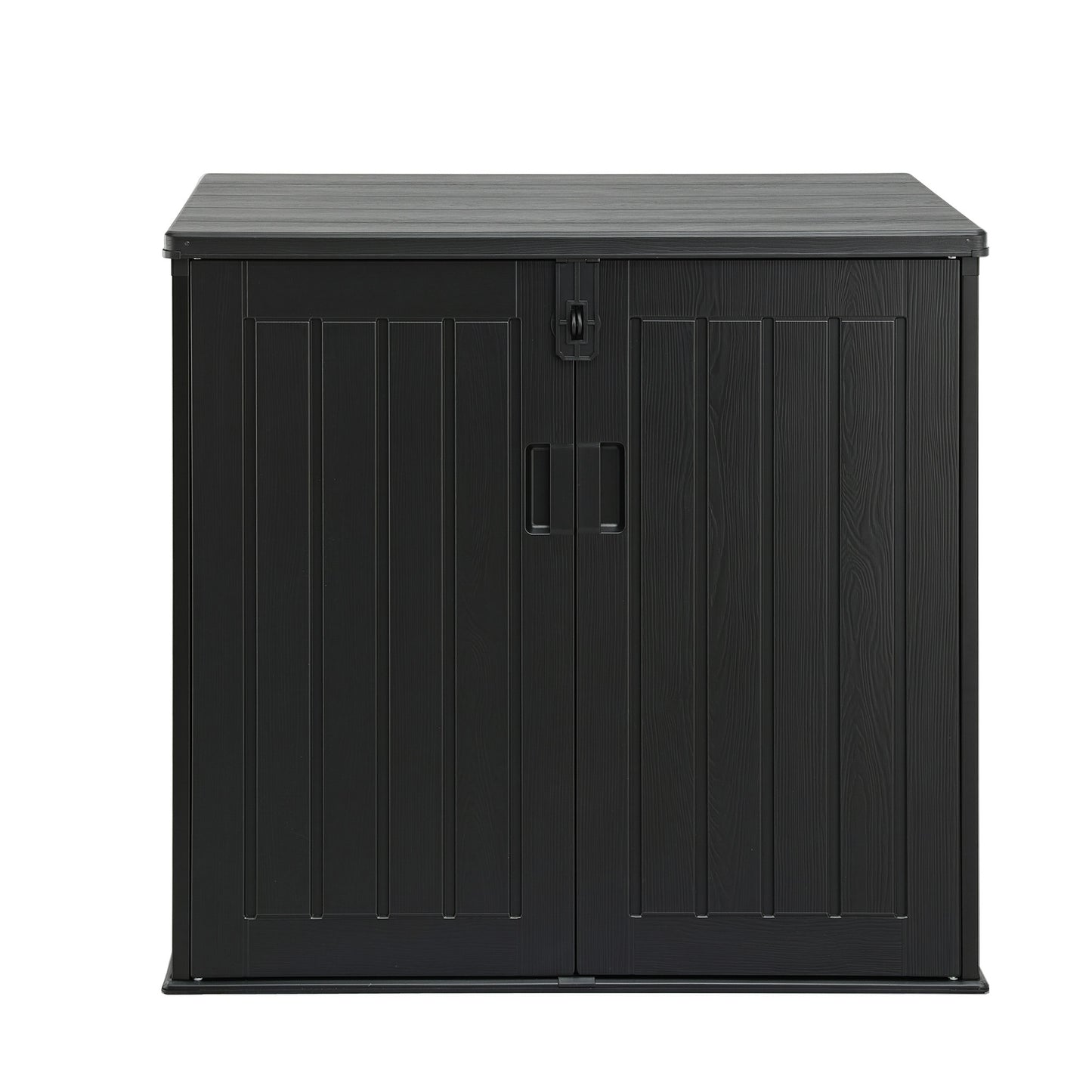 Outdoor Storage Box 775L Container Lockable Cabinet Tool Organizer Shed Black