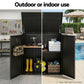 Outdoor Storage Box 775L Container Lockable Cabinet Tool Organizer Shed Black