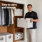 80L Outdoor Storage Box Foldable Camping Collapsible Bins Organizer