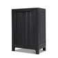 Outdoor Storage Cabinet Cupboard Lockable Garden Sheds Adjustable Black