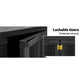 Outdoor Storage Cabinet Cupboard Lockable Garden Sheds Adjustable Black