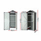 Outdoor Storage Cabinet Garden Shed Steel Tool Lockable Cupboard Adjustable Shelves