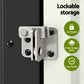 Outdoor Storage Cabinet Garden Shed Steel Tool Lockable Cupboard Adjustable Shelves