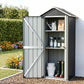 Outdoor Storage Cabinet Garden Shed Steel Tool Lockable Cupboard Adjustable Shelves