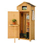 Outdoor Storage Cabinet Cupboard Folding Table Tool Organizer Shed Adjustable
