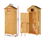 Outdoor Storage Cabinet Cupboard Folding Table Tool Organizer Shed Adjustable