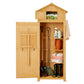 Outdoor Storage Cabinet Cupboard Folding Table Tool Organizer Shed Adjustable