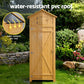 Outdoor Storage Cabinet Cupboard Folding Table Tool Organizer Shed Adjustable