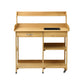 Outdoor Potting Bench Table Storage Cabinet Potters Garden Workstation Natural