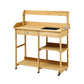 Outdoor Potting Bench Table Storage Cabinet Potters Garden Workstation Natural