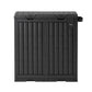 Outdoor Trash Cans Dual Compartment Trash Can 220L Black