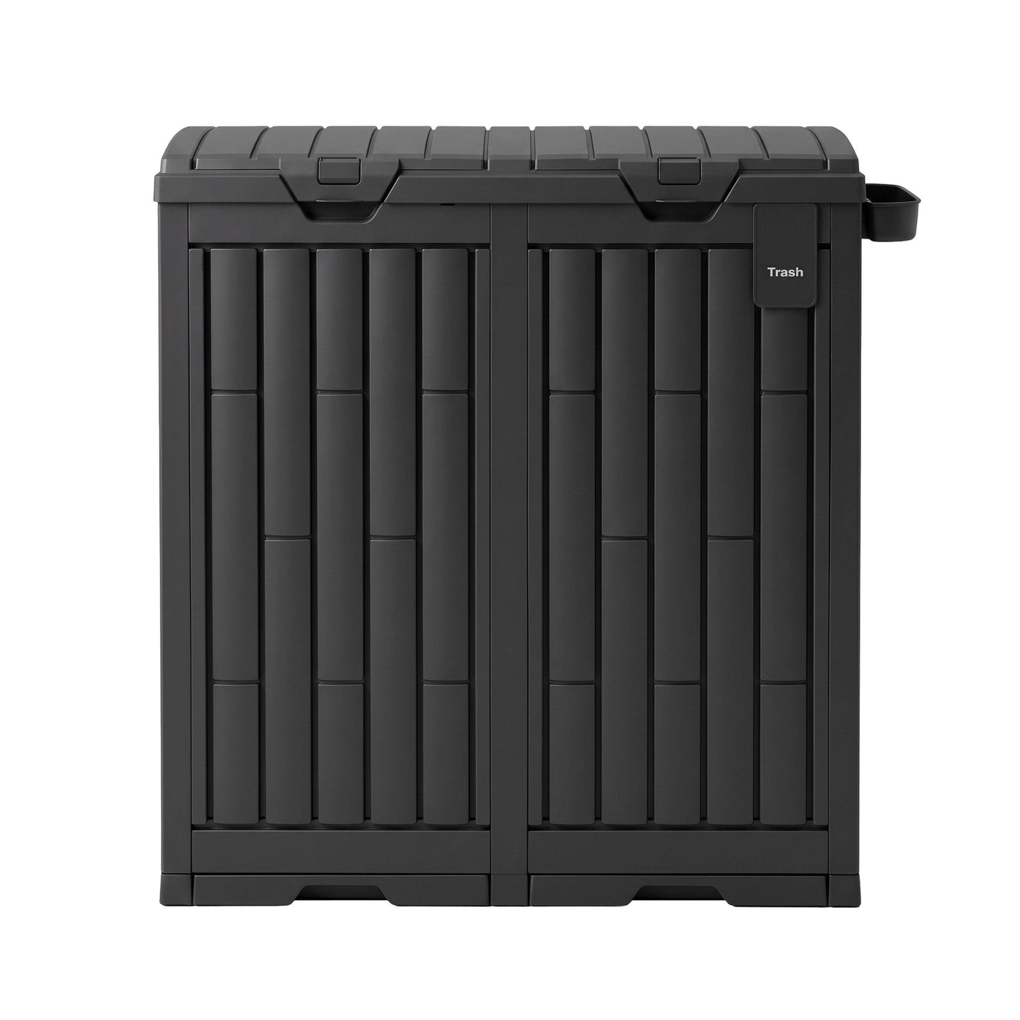 Outdoor Trash Cans Dual Compartment Trash Can 220L Black
