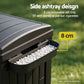 Outdoor Trash Cans Dual Compartment Trash Can 220L Black