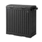 Outdoor Trash Cans Dual Compartment Trash Can 220L Black