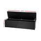 Storage Ottoman Blanket Box Black LARGE Leather Rest Chest Toy Foot Stool