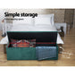 Storage Ottoman Blanket Box Velvet Foot Stool Rest Chest Couch Green