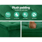 Storage Ottoman Blanket Box Velvet Footstool Rest Chest Couch Toy Green