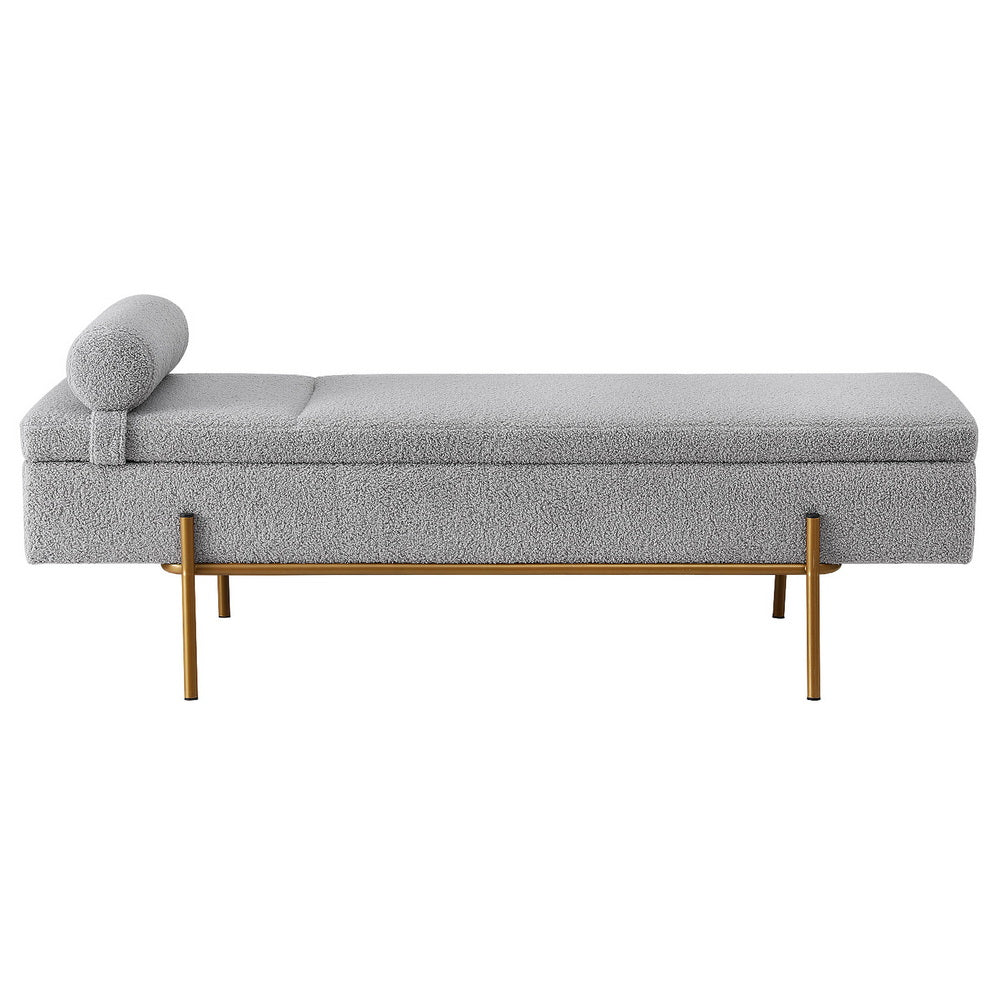 Storage Ottoman Bed 140cm Pillow Foot Stool