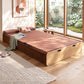 Brook Folding Kraft Paper Bed Frame with Mattress and Pillow - Brown