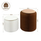 Accordion Folding Paper Stools Set Includes 2 Cushions Natural Kraft 100KG Capacity