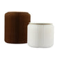 Accordion Folding Paper Stools Set Includes 2 Cushions Natural Kraft 100KG Capacity
