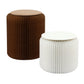 Accordion Folding Paper Stools Set Includes 2 Cushions Natural Kraft 100KG Capacity