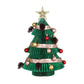 Paper Christmas Tree 47CM w/ Star Topper Xmas Decor Tabletop Green DIY Ornament Set