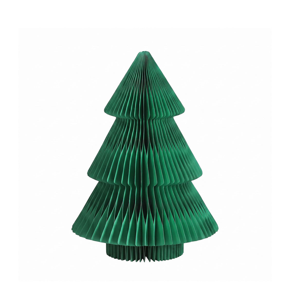 Paper Christmas Tree 47CM w/ Star Topper Xmas Decor Tabletop Green DIY Ornament Set