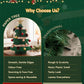 Paper Christmas Tree 47CM w/ Star Topper Xmas Decor Tabletop Green DIY Ornament Set